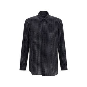 Tom Ford Black Silk Pattern Men's Shirt